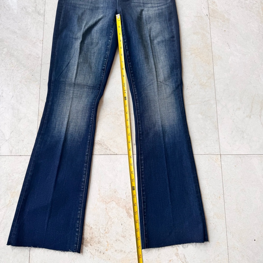 L’Agence The Sneeki Flare Legs Low Rise Hanson blue jeans size 27 NWT - Picture 10 of 15